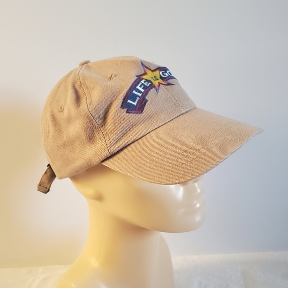 LIFE Is Good Tan Head Shots By KC Caps Baseball Hat - Picture 4 of 12